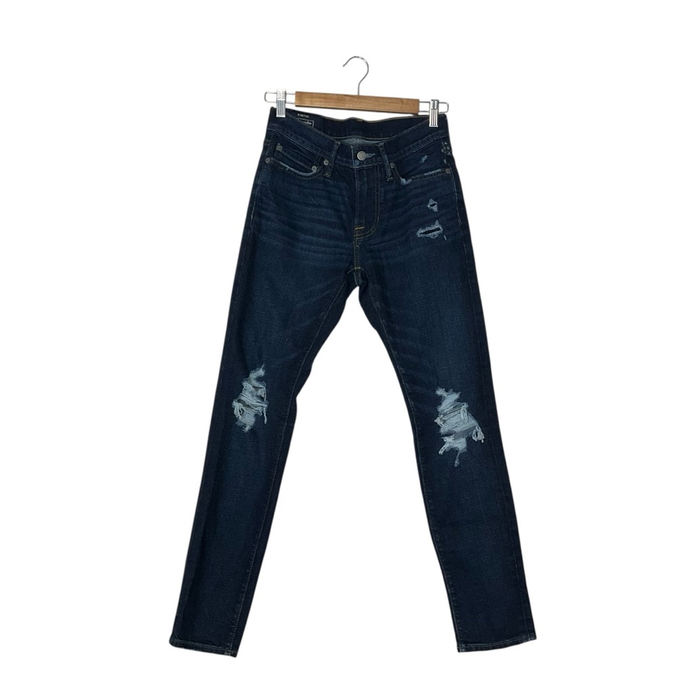 Abercrombie & Fitch Blue Skinny Jeans Distressed